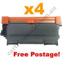 4 x Compatible Brother TN2250 Black Toner Cartridge Free Postage